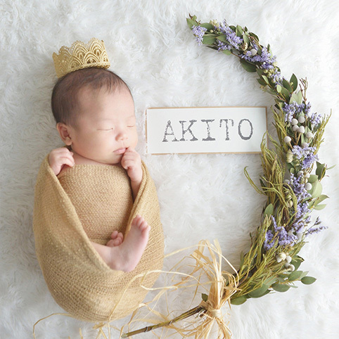 Mutsumi Photo 生後１ヶ月の新生児フォト