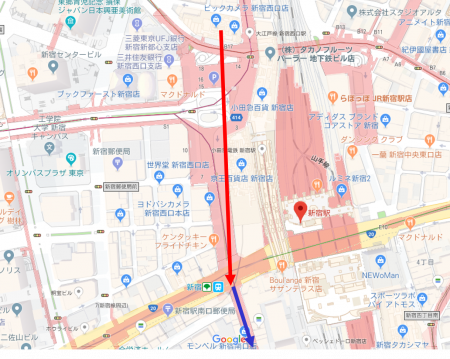 新宿西口MAP2