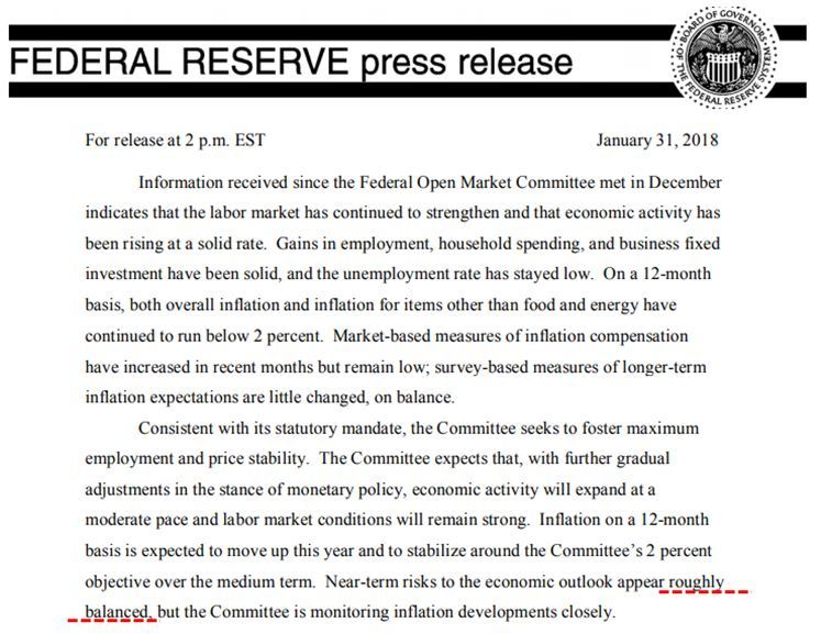 米　FOMC　声明文　Balanced