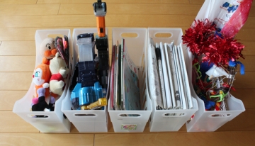 おもちゃのファイルボックス収納