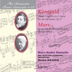 Korngold & Marx: Piano Concertos