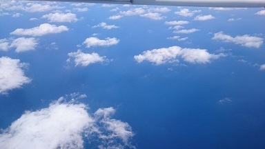 空から東シナ海
